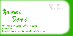 noemi deri business card