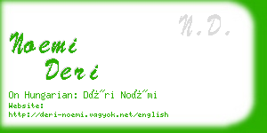 noemi deri business card